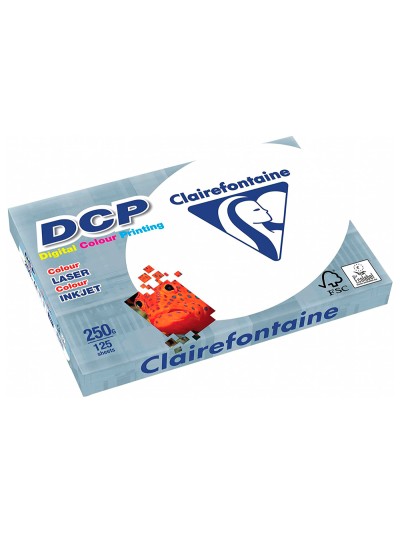 Papel fotocopiadora clairefontaine din a4 250 gramos paquete de 125 hojas
