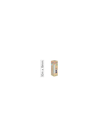 Cinta adhesiva tesa film eco&cristal transparente 10 mt x 19 mm pack de 8 unidades
