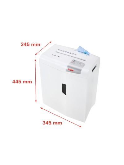 Destructora de documentos hsm shredstar x10 capacidad de corte 10h en particulas destruye grapas clips cd y tarjetas
