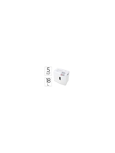 Destructora de documentos hsm shredstar x5 capacidad de corte 5 h en particulas destruye grapas clips cd y tarjetas
