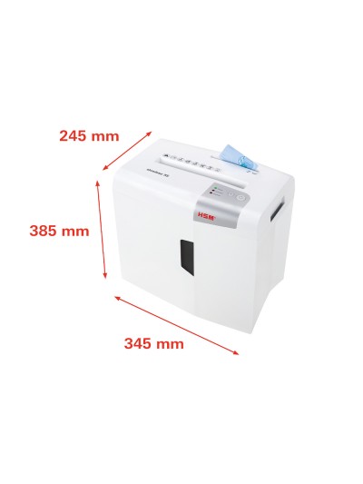 Destructora de documentos hsm shredstar x5 capacidad de corte 5 h en particulas destruye grapas clips cd y tarjetas