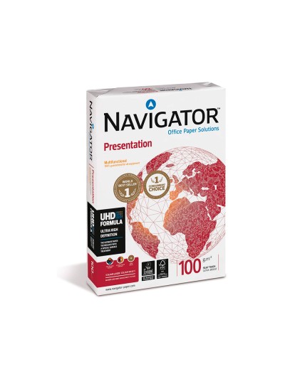 Papel fotocopiadora navigator din a3 100 gramos paquete de 500 hojas