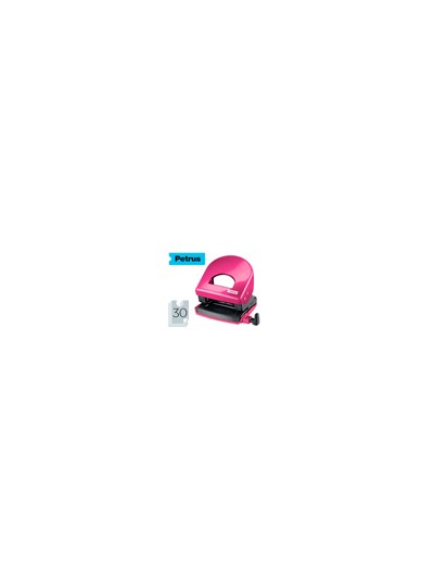 Taladrador petrus 62 wow fucsia metalizado capacidad 30 hojas