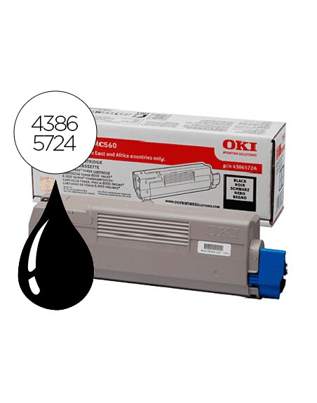 Toner oki c5850/5950/mc560 negro -8000pag- type c11