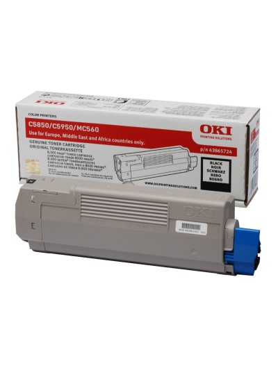 Toner oki c5850/5950/mc560 negro -8000pag- type c11