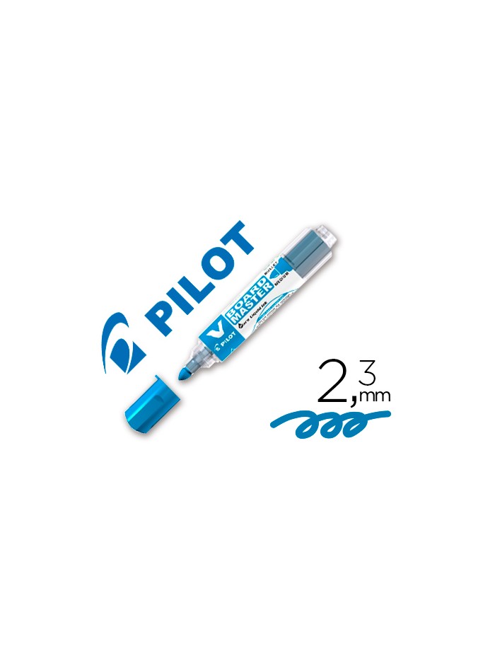 Rotulador pilot v board master para pizarra blanca azul tinta liquida trazo 2,3mm Rotulador pilot v board master para pizarra blanca azul tinta liquida trazo 2,3mm