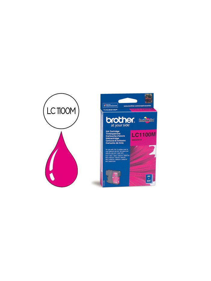 Ink-jet brother lc-1100m magenta 325 pag
