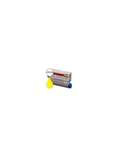 Toner oki c5650/5750 amarillo 2000 pag type c11