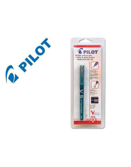 Rotulador pilot v-5 azul blister de 1 unidad