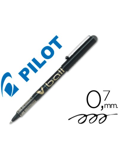 Rotulador pilot roller v-ball negro 0.7 mm