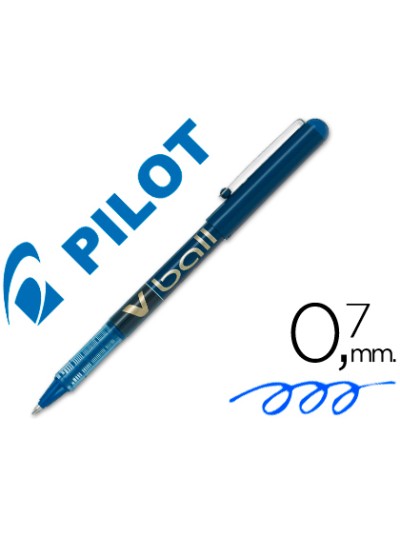 Rotulador pilot roller v-ball azul 0.7 mm