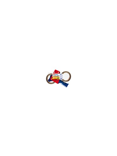 Portarrollo tesa para embalaje para rollos de 66mt x 50mm 2 rollos cinta marron