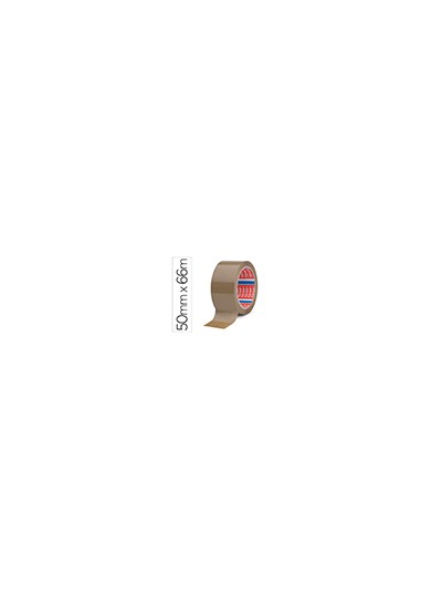 Cinta adhesiva tesa marron pp 66 mt x 50 mm para embalaje