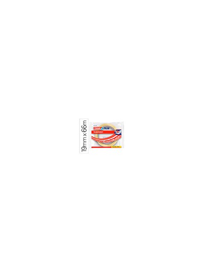 Cinta adhesiva tesa transparente 66 mt x 19 mm