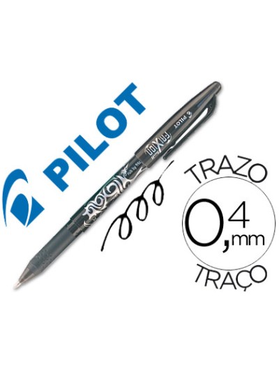 Boligrafo pilot frixion borrable negro
