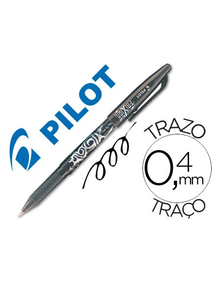 Boligrafo pilot frixion borrable negro
