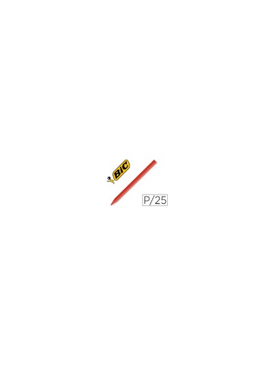 Lapices plastidecor unicolor rojo-03 caja con 25 lapices