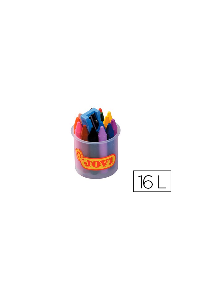 Lapices cera jovicolor bote de 16 unidades colores surtidos Lapices cera jovicolor bote de 16 unidades colores surtidos