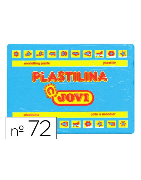 Plastilina jovi 72 azul claro unidad tamaño grande