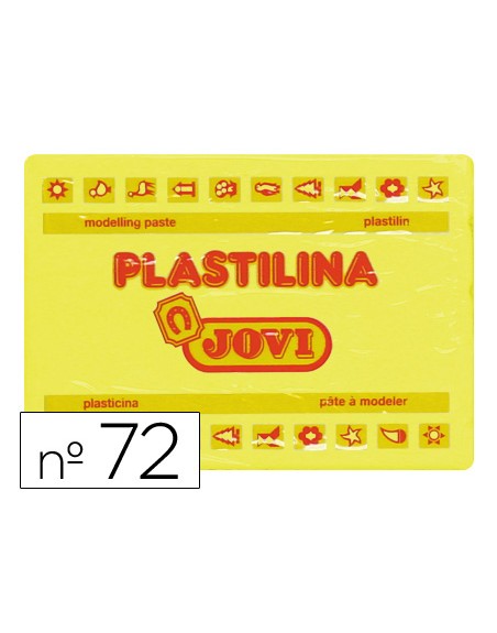 Plastilina jovi 72 amarillo claro unidad tamaño grande