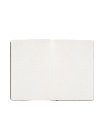 Cuaderno con gomilla antartik notes tapa blanda a5 hojas puntos rosa pastel 80 hojas 80 gr fsc