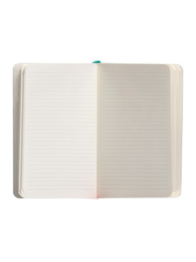 Cuaderno con gomilla antartik notes tapa blanda a6 rayas turquesa 100 hojas 80 gr fsc