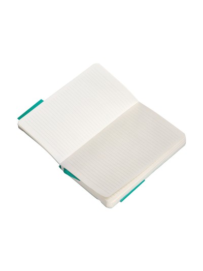 Cuaderno con gomilla antartik notes tapa blanda a6 rayas turquesa 100 hojas 80 gr fsc