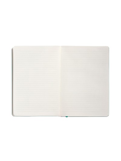 Cuaderno con gomilla antartik notes tapa blanda a5 hojas rayas turquesa 80 hojas 80 gr fsc