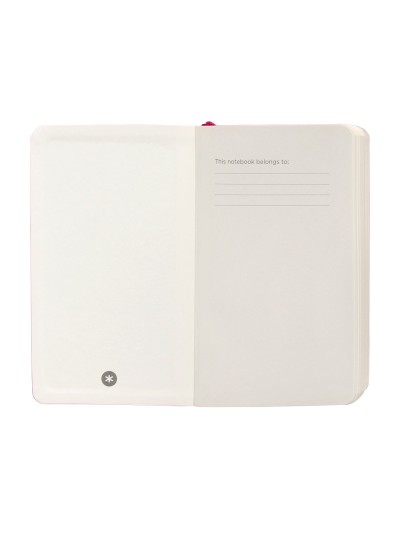 Cuaderno con gomilla antartik notes tapa blanda a6 cuadricula burdeos 100 hojas 80 gr fsc