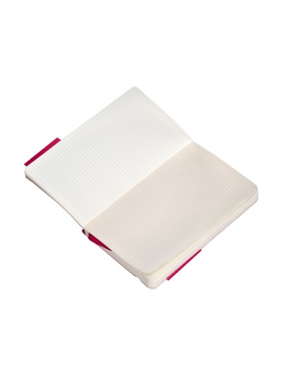 Cuaderno con gomilla antartik notes tapa blanda a6 cuadricula burdeos 100 hojas 80 gr fsc