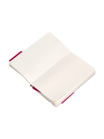Cuaderno con gomilla antartik notes tapa blanda a6 hojas lisas burdeos 100 hojas 80 gr fsc