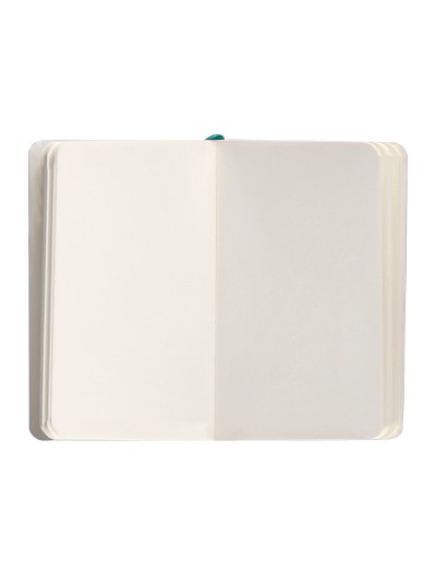 Cuaderno con gomilla antartik notes tapa blanda a6 hojas lisas verde aguamarina 100 hojas 80 gr fsc
