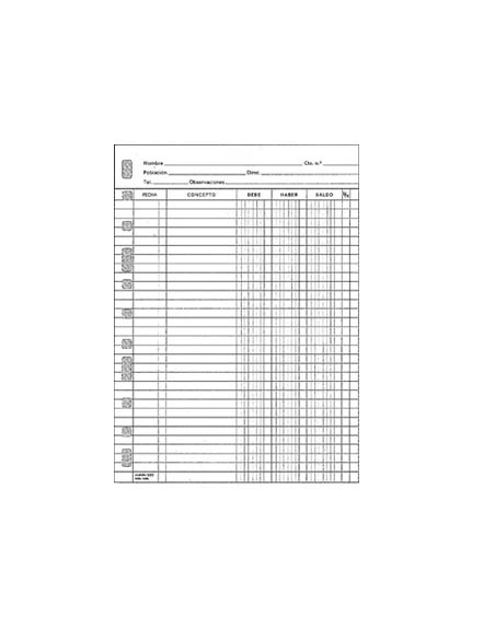 Recambio multifin 3005 folio natural cuentas corrientes
