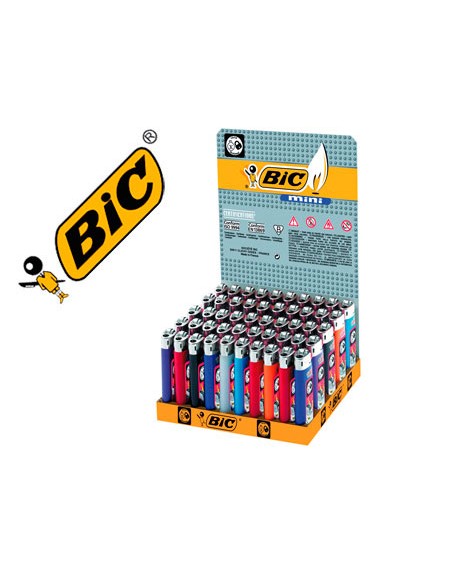 Encendedor bic mini j-25 colores surtidos
