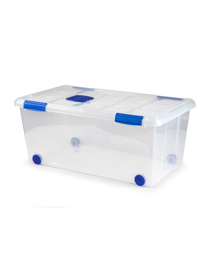 Contenedor plastico plasticforte n 7 transparente con tapa 61l 73x41x32 cm Contenedor plastico plasticforte n 7 transparente con tapa 61l 73x41x32 cm