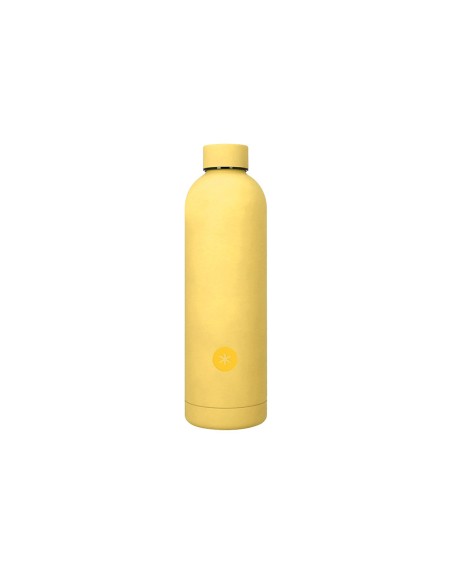 Botella portaliquidos antartik isotermica acero inoxidable libre de bpa color amarillo 750 ml