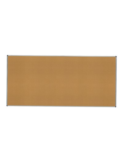 Pizarra corcho rocada marco aluminio con cantoneras 120x240 cm