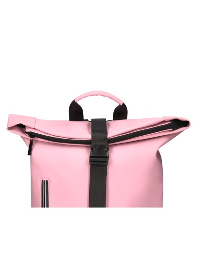 Cartera antartik mochila water proof enrollable diseño casual color rosa 480x130x280 mm