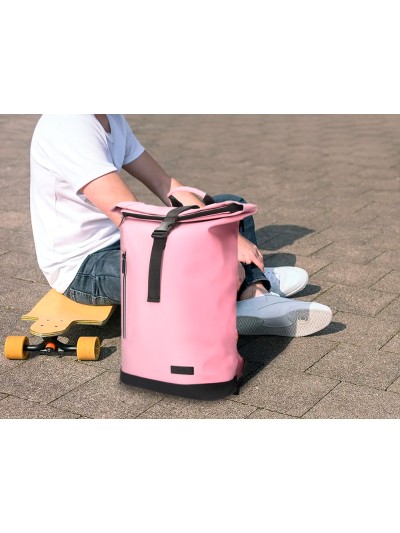 Cartera antartik mochila water proof enrollable diseño casual color rosa 480x130x280 mm