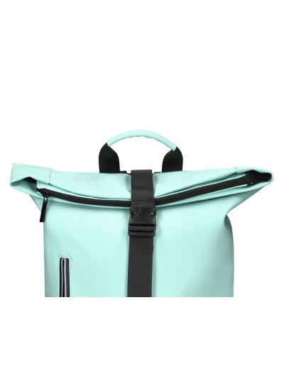 Cartera antartik mochila water proof enrollable diseño casual color turquesa 480x130x280 mm