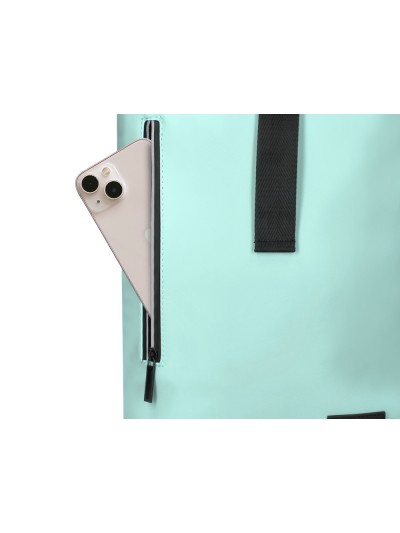 Cartera antartik mochila water proof enrollable diseño casual color turquesa 480x130x280 mm