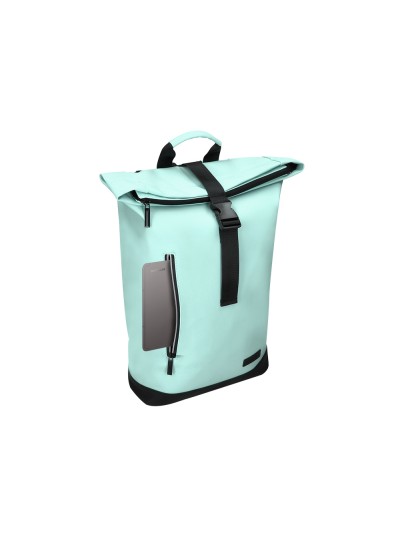Cartera antartik mochila water proof enrollable diseño casual color turquesa 480x130x280 mm