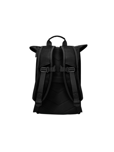Cartera antartik mochila water proof enrollable diseño casual color negro 480x130x280 mm