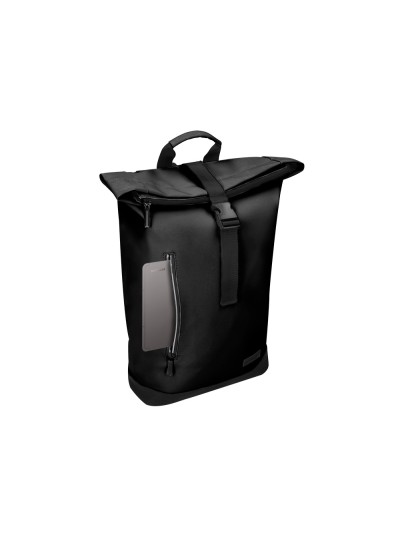 Cartera antartik mochila water proof enrollable diseño casual color negro 480x130x280 mm