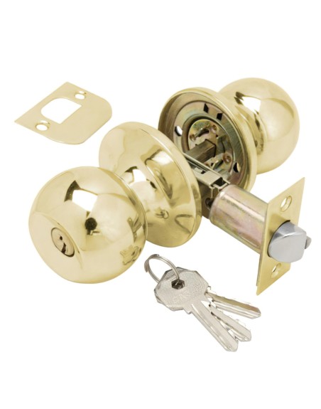 Pomo Puerta Wolfpack Con Llave Latonado