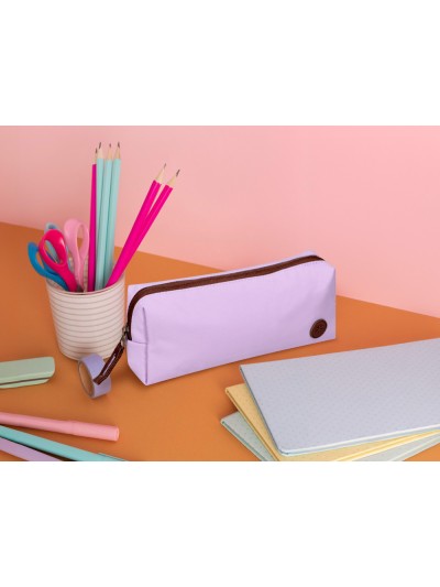 Estuche portatodo antartik 1 compartimento compañero de mochila teens morado 80 x 55 x 210 mm