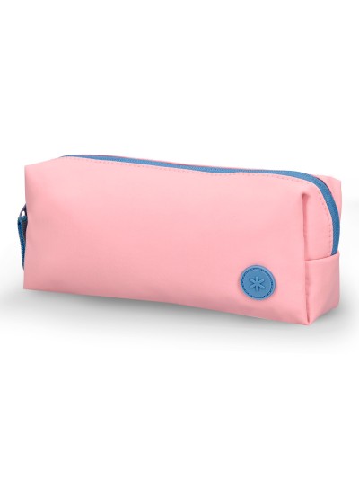 Estuche portatodo antartik 1 compartimento compañero de mochila teens rosa 80 x 55 x 210 mm