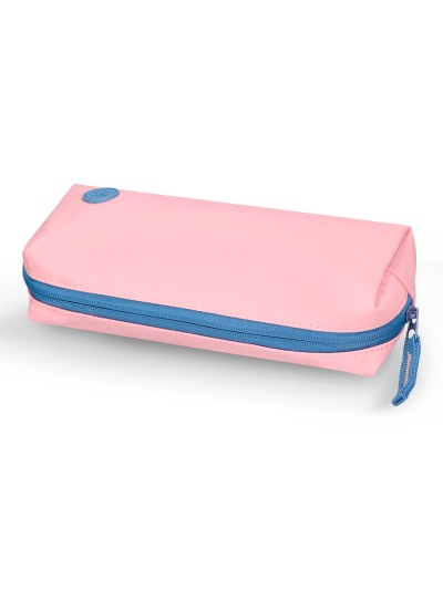 Estuche portatodo antartik 1 compartimento compañero de mochila teens rosa 80 x 55 x 210 mm