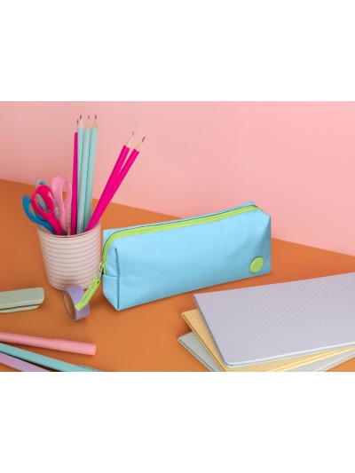 Estuche portatodo antartik 1 compartimento compañero de mochila teens turquesa 80 x 55 x 210 mm