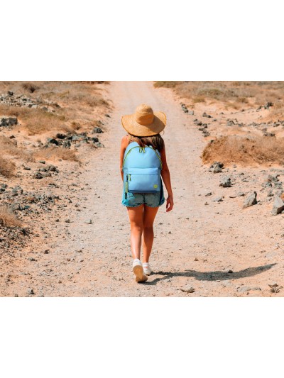 Mochila antartik teens 20l compartimento para portatil color turquesa 420 x 160 x 300 mm